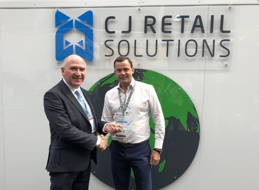 Chairman Chris Langford receives Best Stand Award at RetailEXPO 2019