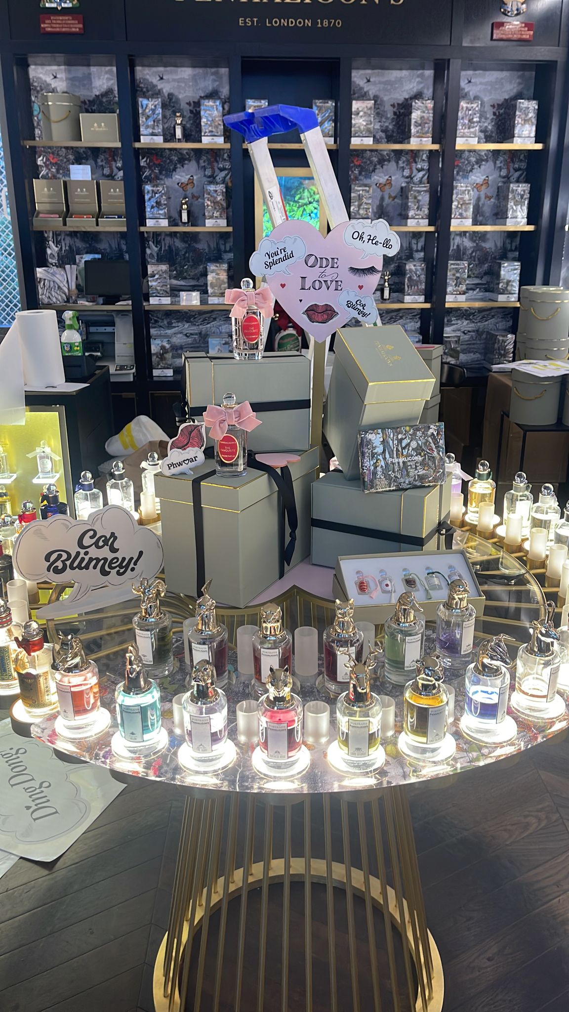 Penhaligons Valentines Day Point of sale display