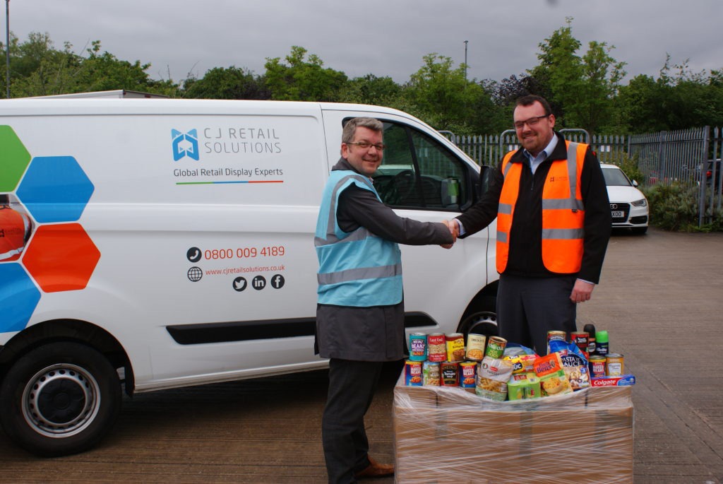 CJ Retail Solutions Foodbank donations