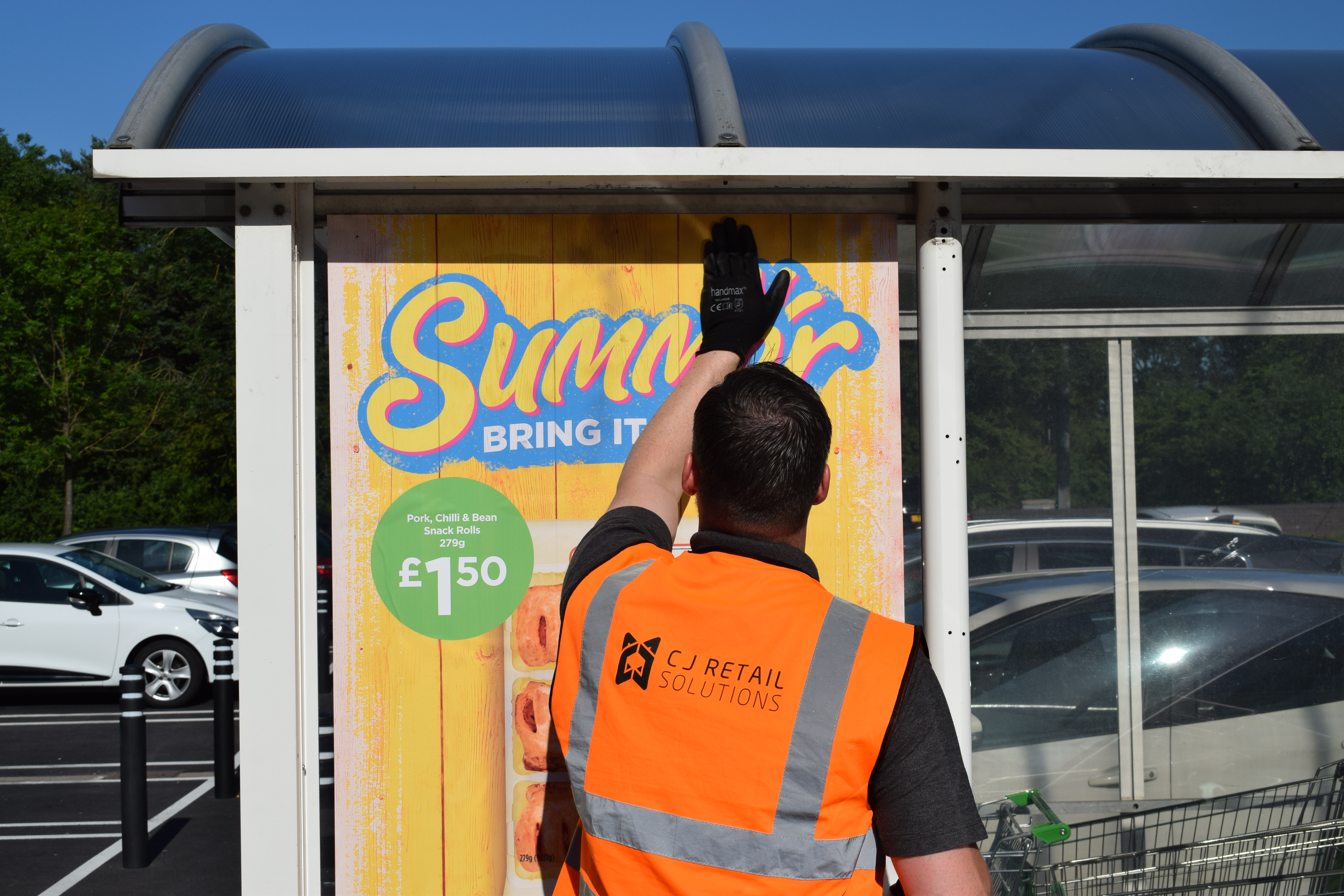 ASDA - Installation teams putting POS up