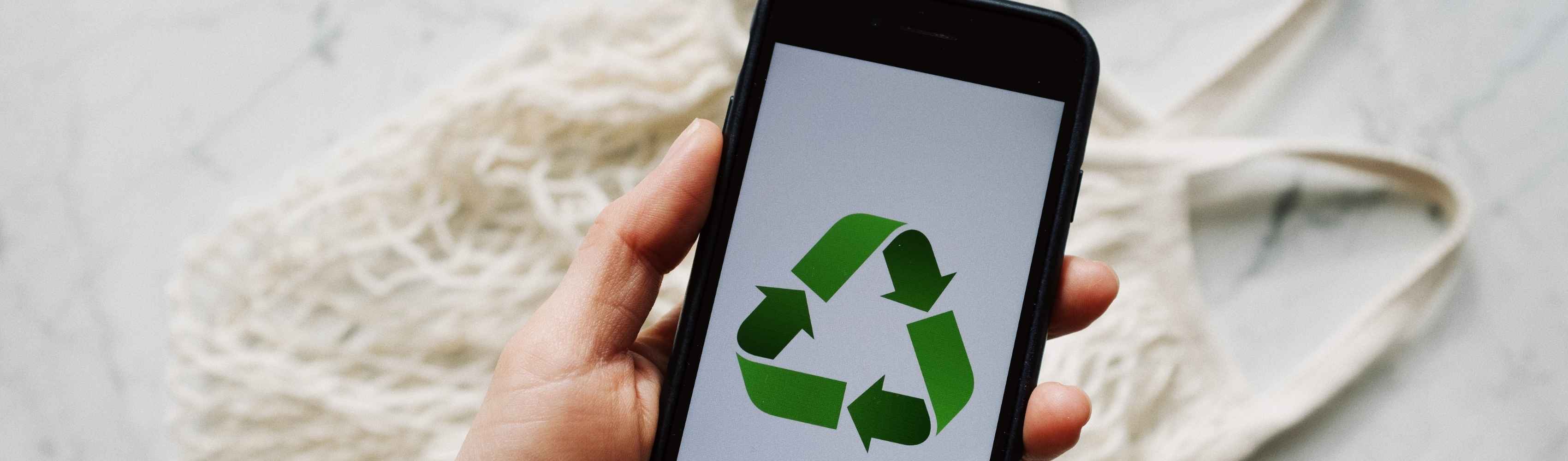 Recycle symbol on iPhone